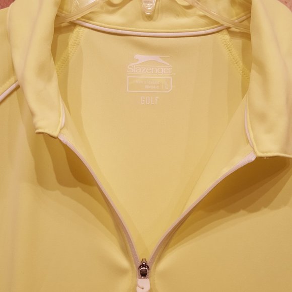 Slazenger Shirts Set of 2 Gold  (1 with collar/1 no collar) Size Large - Picture 9 of 16